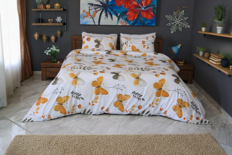 Housse de Couette "Papillons Dorés" – Spring Butterfly 2025 🦋