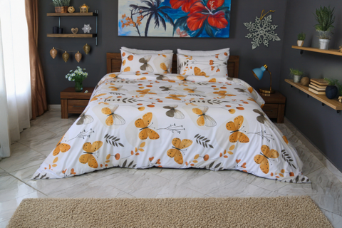Housse de Couette "Papillons Dorés" – Spring Butterfly 2025 🦋