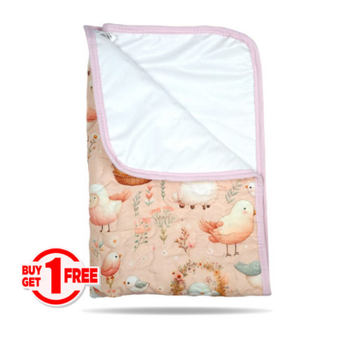 Tapis à Langer Bébé Imperméable complices Fleuris 50x80 cm - Un achetez le 2éme est offert