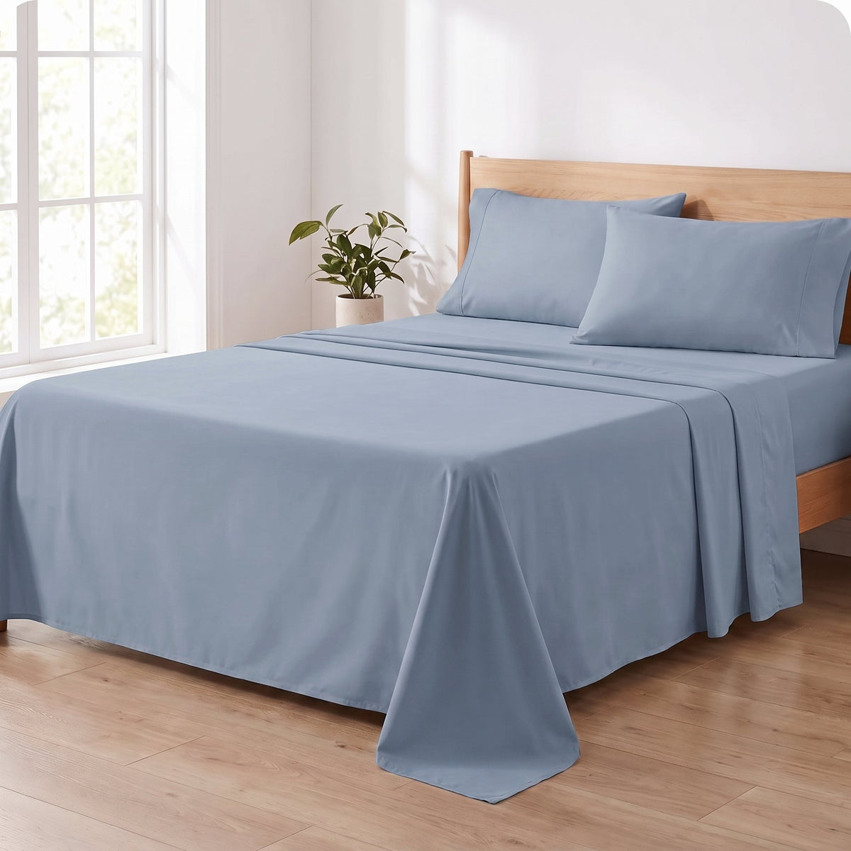 Pack draps uni microfibre 3 pièces – vue 6 – Dwirty