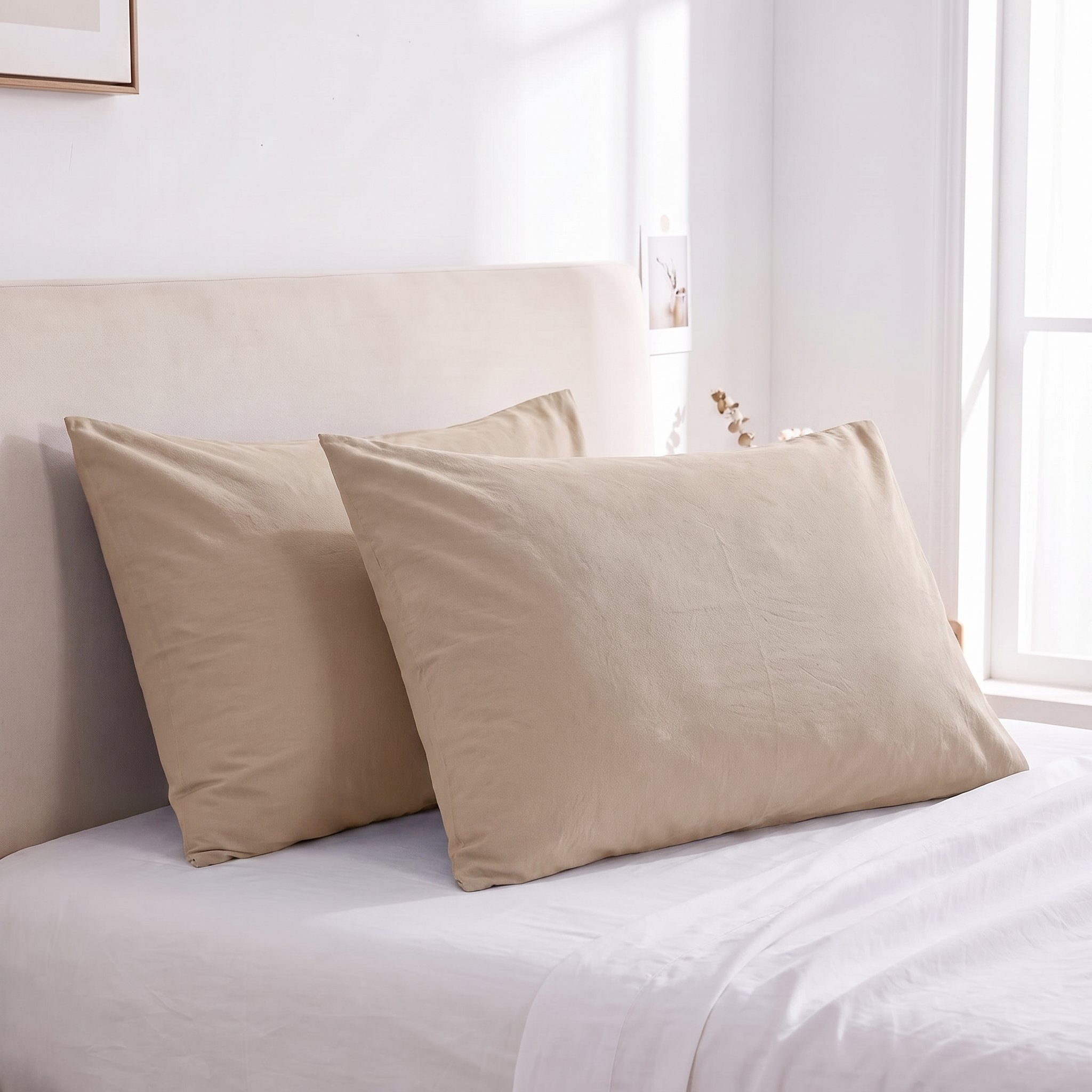 Pack 4 taies d’oreiller unies 50×70