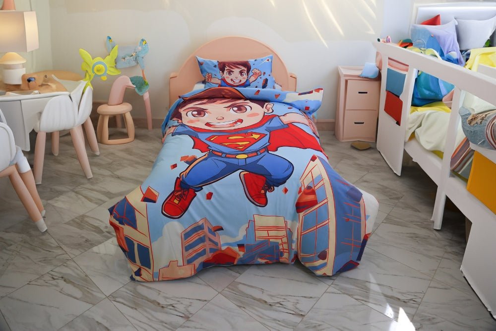 Housse de couette "Champion du Ciel" + 1TO Offerte - 1 Place(160x220cm) - Couette & Housse de Couette Dwirty Maroc