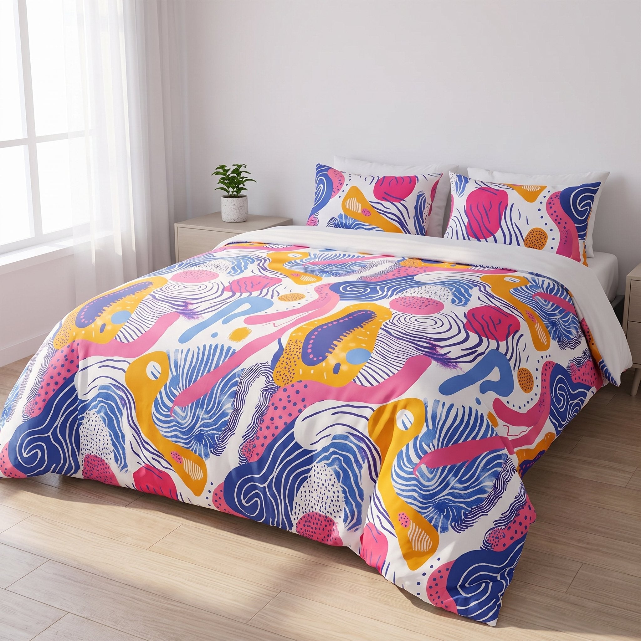 Housse de couette double face Vibrations Artistiques