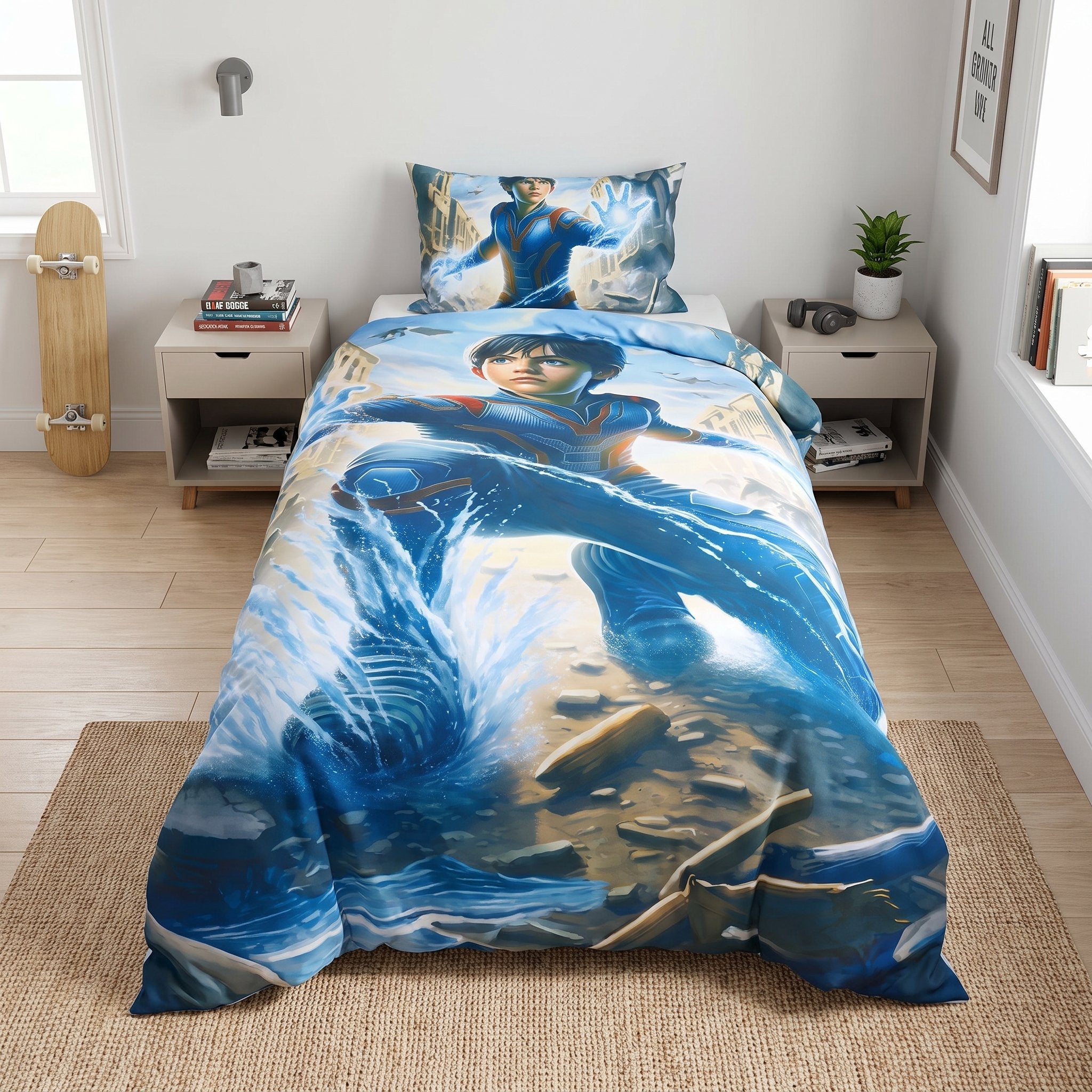 Housse de couette enfant Maître de l’Eau 160×220 – Dwirty