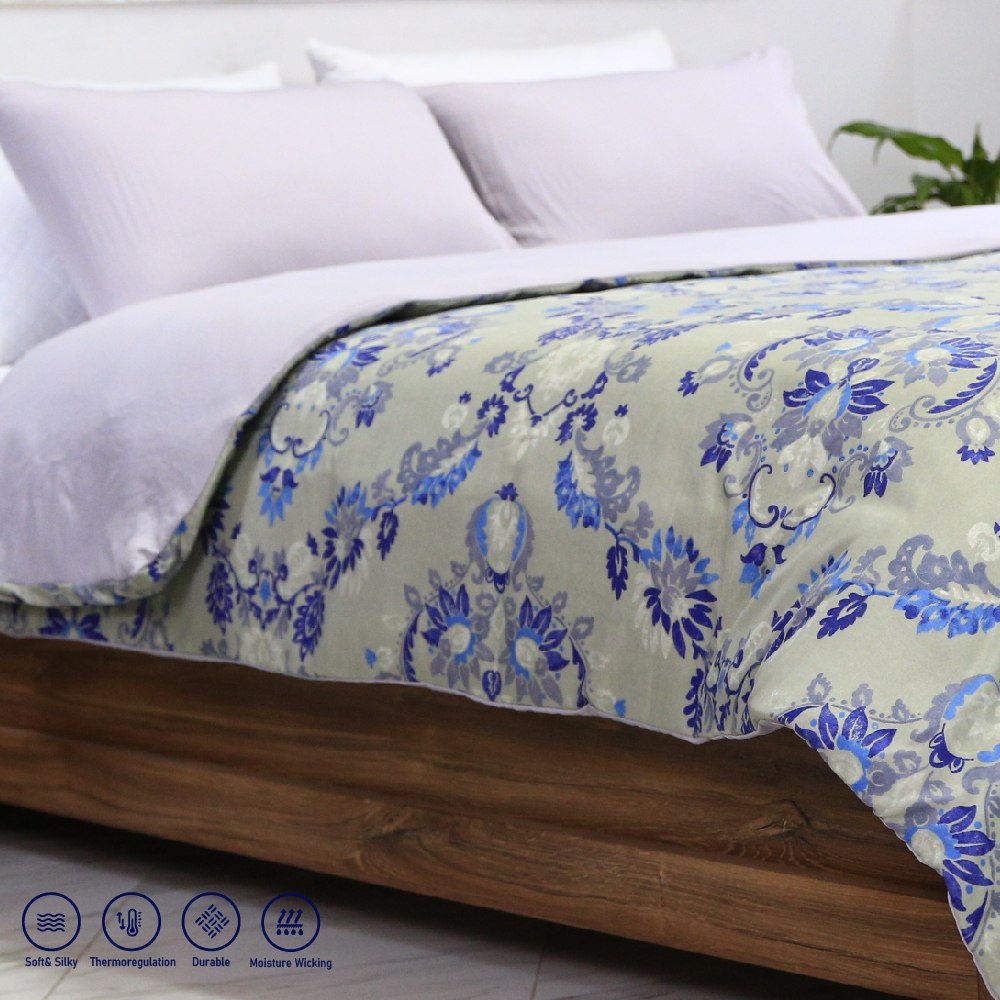 Housse de Couette Double Face 'Venus' - Collection 2024 'Grain de Vie' + Taie d'oreiller Offert