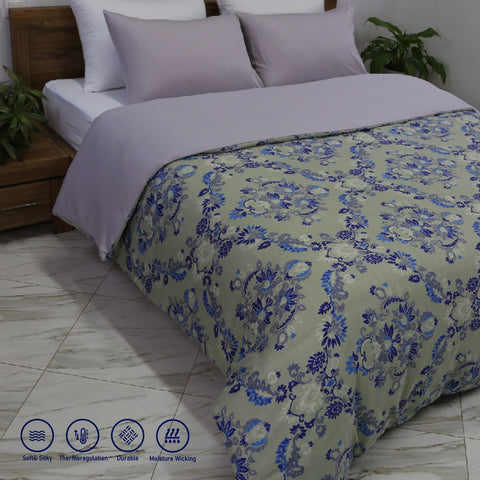 Housse de Couette Double Face "Venus"  -Doux & Antiallergique - + Taie d'oreiller Offert //