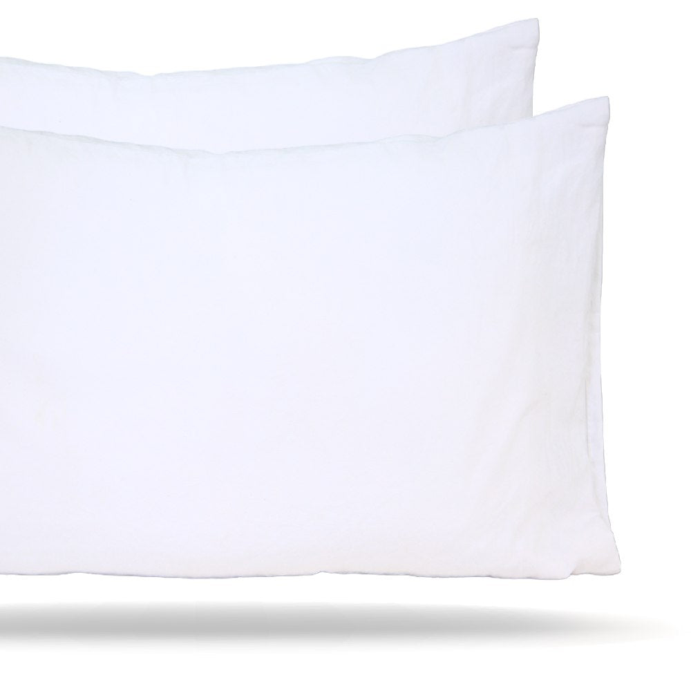 2 Taies d'Oreiller Bébé Blanc-  Antiallergique & Doux - Un acheté le 2éme est offert