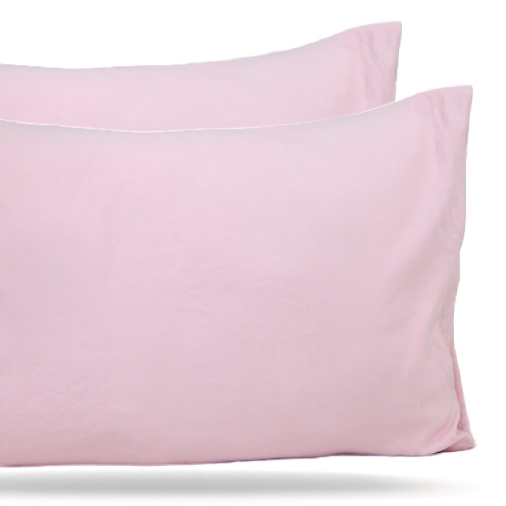 2 Taies d'Oreiller Bébé Rose -  Antiallergique & Doux - Un acheté le 2éme est offert