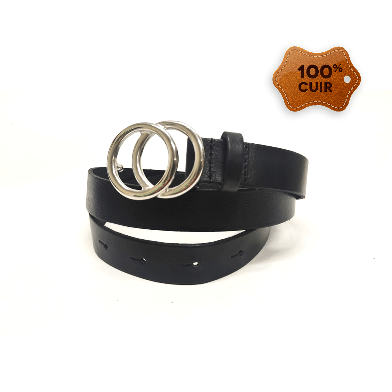 Ceinture en 100% Cuir Femme : Ceintures en Cuir Authentique pour Femmes : Un Accessoire de Style Élégant* - Ceinture Dwirty Maroc
