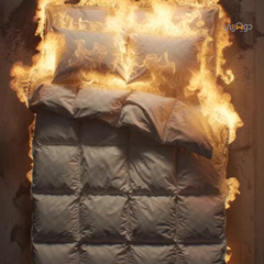 Couette Unie Gris Moyen Microgel MALABATA Antiallergique + Taies d'oreiller Offerts // chaude C°+++ & antiallergique