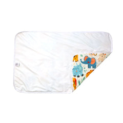 Tapis à Langer Bébé Imperméable Jungle Joyeuse 50x80 cm - Microfibre Douce