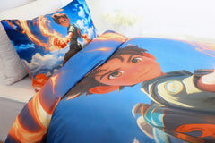 Housse de couette Garçon "Maître du Feu + 1TO - 1  Place (160x220 cm) - Collection "Galaxie des