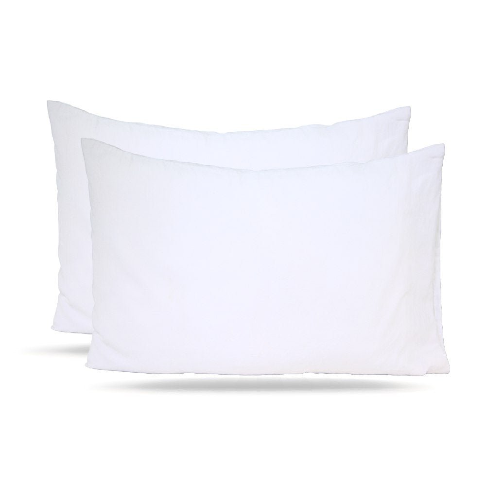 2 Taies d'Oreiller Bébé Blanc - Antiallergique & Doux - Un acheté le 2éme est offert - Taies et protections d'oreiller Dwirty Maroc