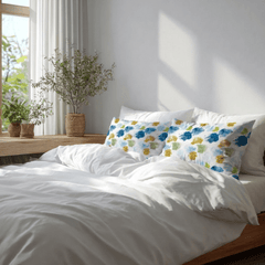 2 Taies d’Oreiller Effet Peinture – Douceur Microfibre 50x70 cm // Style Contemporain - Dwirty Maroc