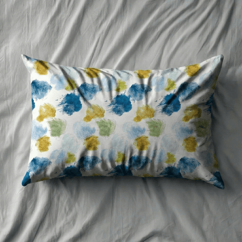 2 Taies d’Oreiller Effet Peinture – Douceur Microfibre 50x70 cm // Style Contemporain - Dwirty Maroc