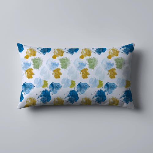 2 Taies d’Oreiller Effet Peinture – Douceur Microfibre 50x70 cm // Style Contemporain - Dwirty Maroc