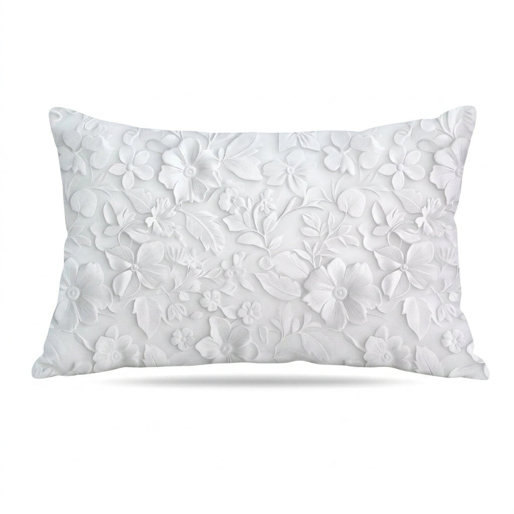 2 Taies d’Oreiller Fleur de Neige – Style Artistique Moderne 50x70 cm (Copie) - Taies et protections d'oreiller Dwirty Maroc