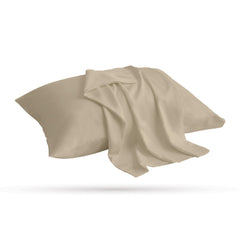 2 Taies d'oreiller Uni Beige Sable 50 x70 cm // Doux & Antiallérgique - Taies et protections d'oreiller Dwirty Maroc