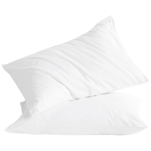 2 Taies d'oreiller Uni Blanche 50 x70 cm // Doux & Antiallérgique - Taies et protections d'oreiller Dwirty Maroc