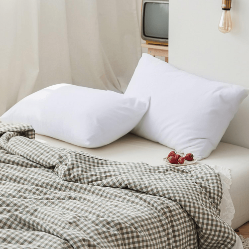 Taies d’oreiller unies microfibre 50×70 (lot de 2, 13 coloris)