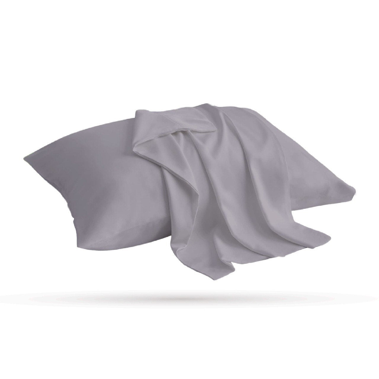 2 Taies d'oreiller Uni Gris Clair 50 x70 cm // Doux & Antiallérgique - Taies et protections d'oreiller Dwirty Maroc