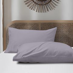 2 Taies d'oreiller Uni Gris Clair 50 x70 cm // Doux & Antiallérgique - Taies et protections d'oreiller Dwirty Maroc