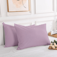 2 Taies d'oreiller Uni Rose 50 x70 cm // Doux & Antiallérgique - Taies et protections d'oreiller Dwirty Maroc