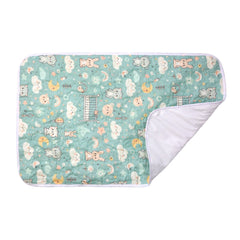 Tapis à Langer Bébé Imperméable Pas d'Ourson 50x80 cm - Microfibre Douce