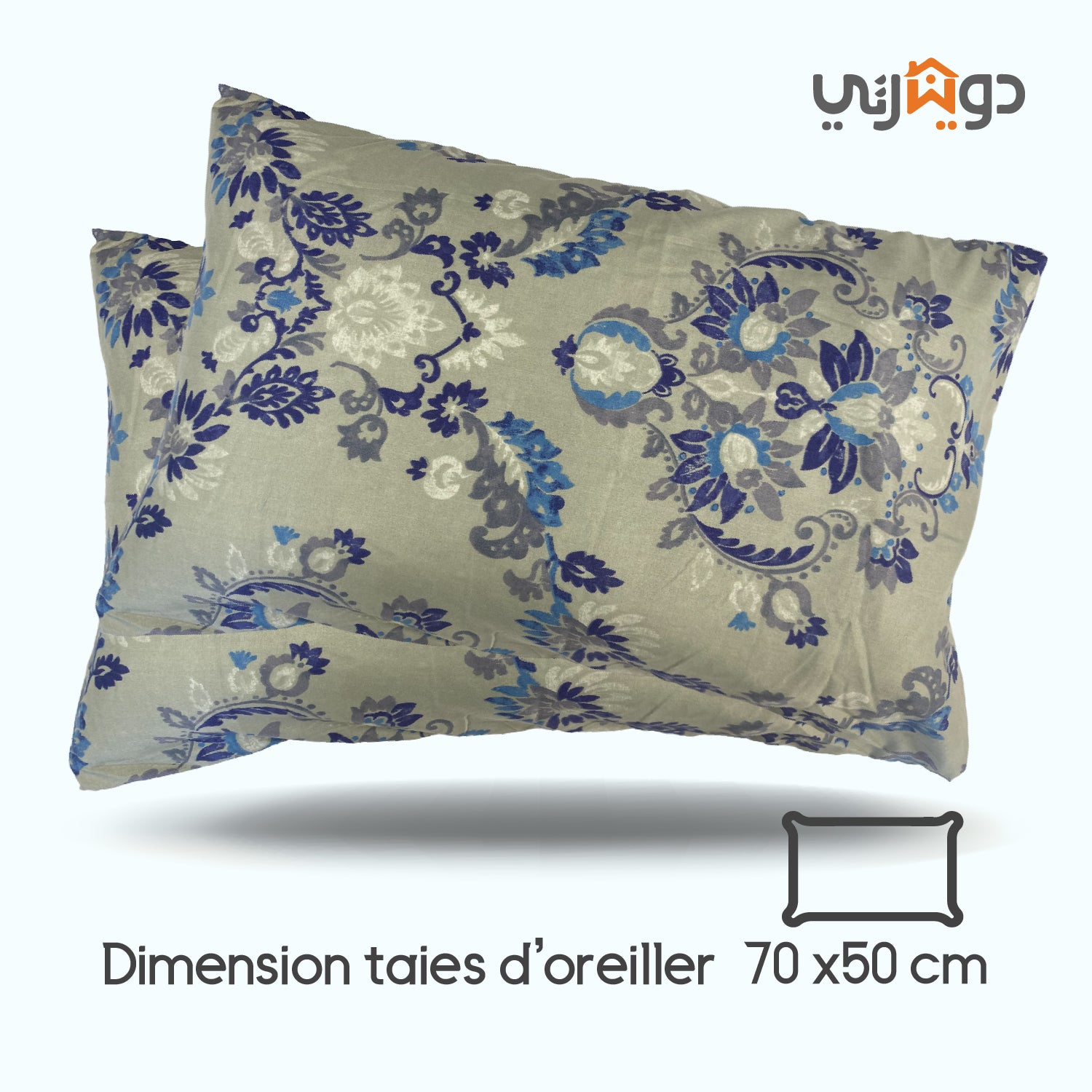 Couette imprimée Malabata Micro-gel  VENUS + Taie d'oreiller Offerte  // Chaude C°+++ & Antiallérgique