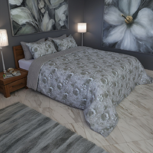 Housse de Couette Double Face Jacquard Ball Bleu – Élégance & Douceur  // Collection Spéciale Mariage