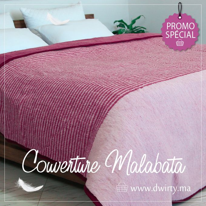🌟Couverture Malabata Uni Rose -Doux & chaude (C°++) 🌟