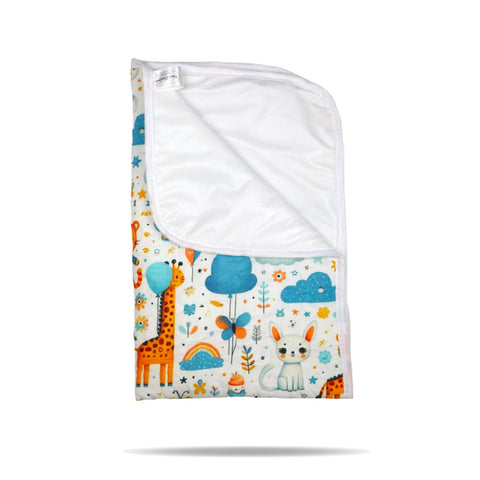 Tapis à Langer Bébé Imperméable Jungel en fête 50x80 cm - Microfibre Douce