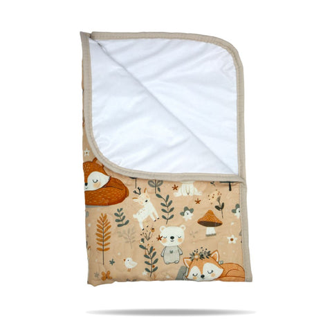 Tapis à Langer Bébé Imperméable Sommeil Renardé 50x80 cm - Microfibre Douce