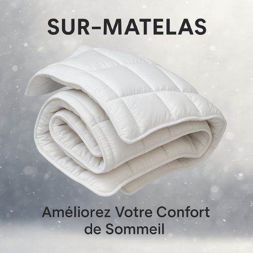 Surmatelas Microgel Dwirty : Améliorez Votre Confort de Sommeil  -Doux & Antiallergique -