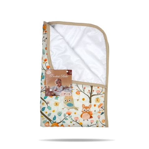 Tapis à Langer Bébé Imperméable Bosquet Enchanté 50x80 cm - Microfibre Douce