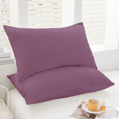 Couette Unie Violet Microgel MALABATA + Taies d'oreiller Offerte  // Chaude C°+++ & Antiallérgique
