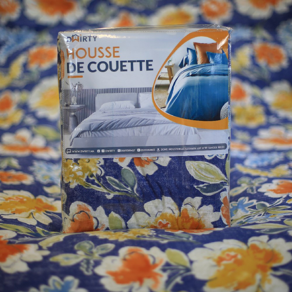 Housse couette imprimée JUPITER + Taies d'oreillers  -Doux & Antiallergique - // Collection la Voie Lactée