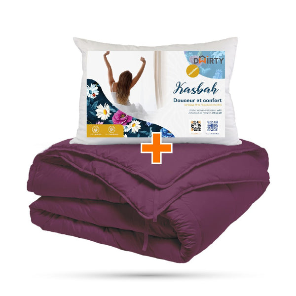 Pack couette BTS : Couette ECO Édition Limitée - Grenat