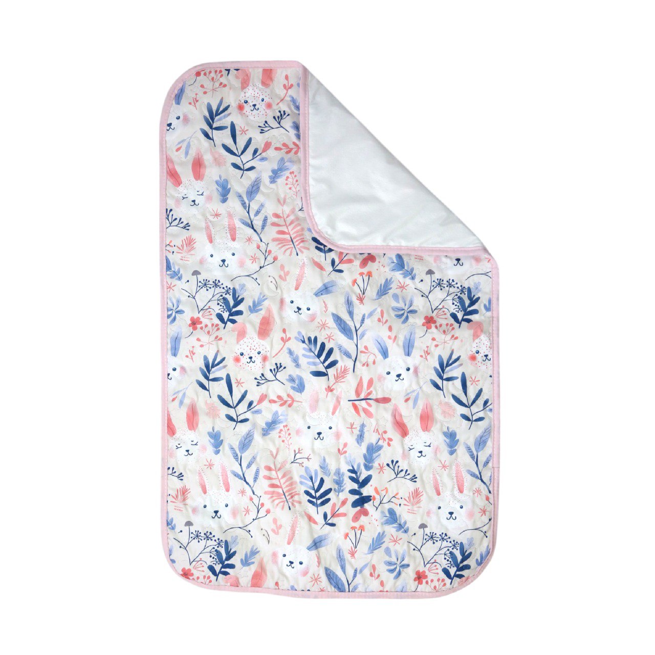 Tapis à Langer Bébé Imperméable Câlins Lapins 50x80 cm - Microfibre Douce