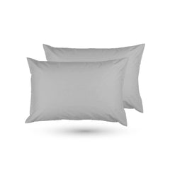 Couette Unie Gris Moyen Microgel MALABATA Antiallergique + Taies d'oreiller Offerts // chaude C°+++ & antiallergique