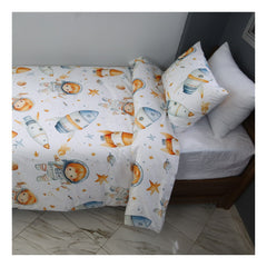 🛏️ Housse de Couette Enfant Mission Dodo – Réversible une place 160x220 cm