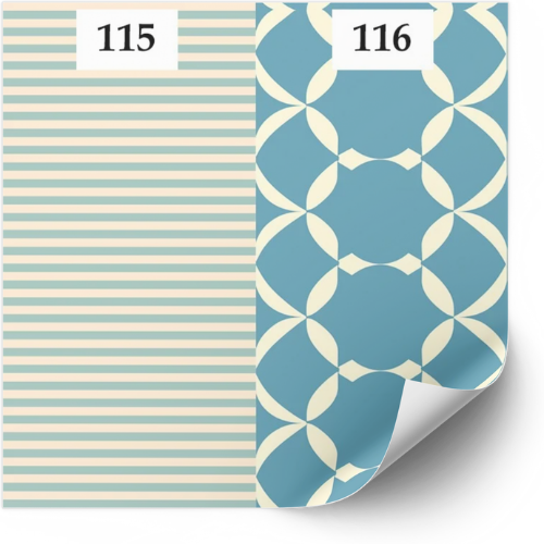 Set Draps Housse Bébé Imprimé "Harmonie Géométrique" (2 Draps housse 60x120 cm) + (2 TO 30x50cm)