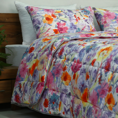 Couette imprimée Malabata Micro-gel  SATURN + Taie d'oreiller Offert // Chaude C°+++