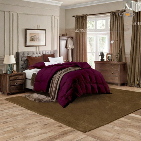 كويط موحدة اللون + غشاء المخدات