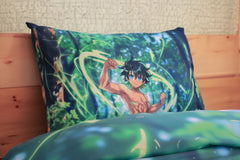 Housse de couette "Guerrier de Gaîa" + 1TO Offerte - 1 Place(160x220 cm)