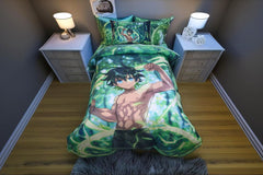Housse de couette "Guerrier de Gaîa" + 1TO Offerte - 1 Place(160x220 cm)