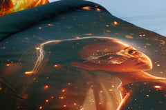 Housse de couette Fille "Gloire Galactique" -  1  Place (160x220 cm) - Collection "Galaxie des Héros"
