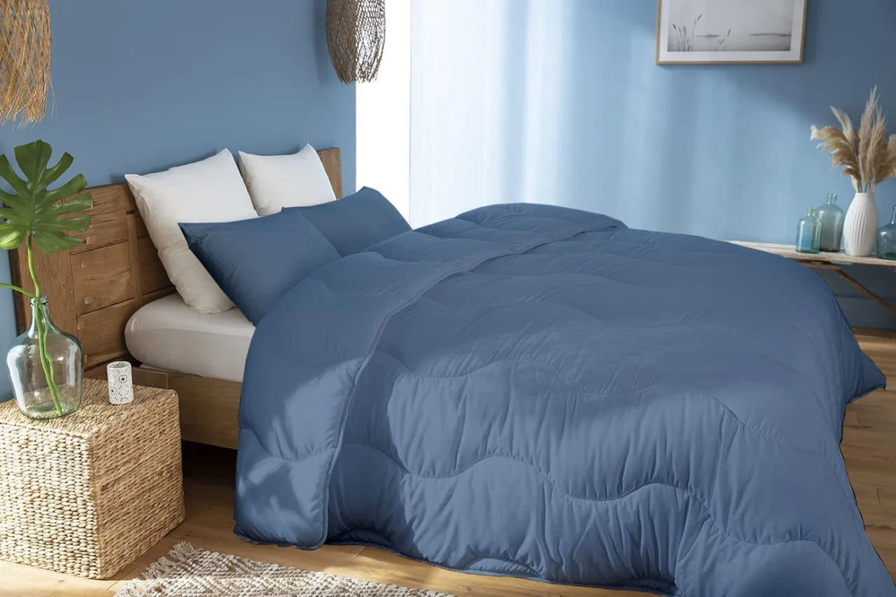 Pack Couette KASBAH  Uni Bleu Jean Acheté = Oreiller Kasbah Offert