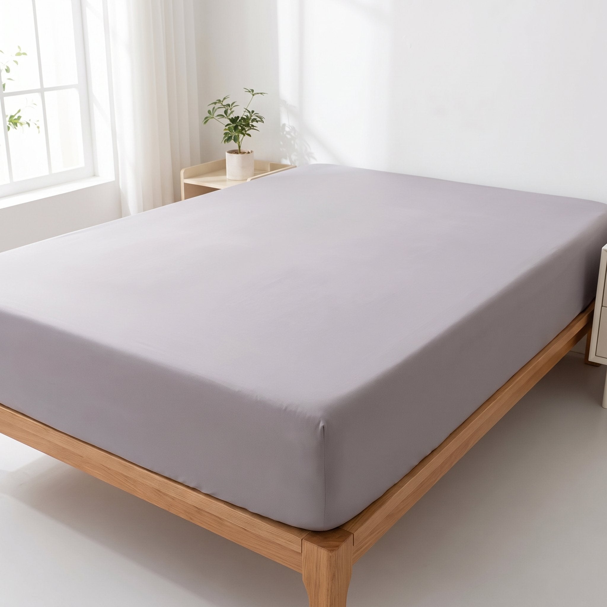 Drap-housse uni microfibre – vue 8 – Dwirty