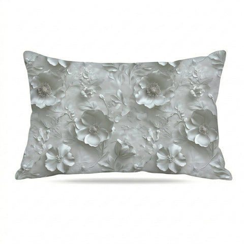 2 Taies d’Oreiller Silver Blossom – Style Artistique Moderne 50x70 cm